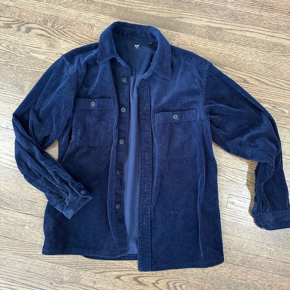 Uniqlo Men's Navy Corduroy Jacket